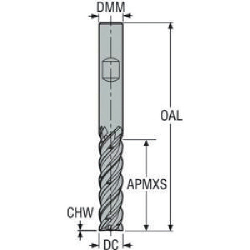 세코 JABRO JS564 스퀘어 엔드밀 JS564100D3C.3Z4C-NXT 1개