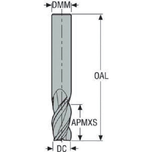 세코 JABRO JS413 비철용 엔드밀 JS413100D2SZ3.0 1개