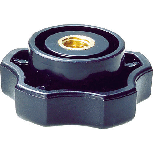 TRUSCO ファイブロブノブナット めねじタイプ φ35 M5 ノブ高さ17 TFKN1-M5 1 個