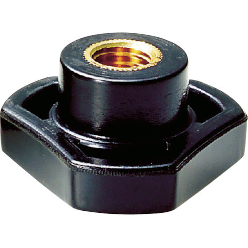 TRUSCO Three-lobe knob nut, female thread type, φ49, M10, knob height 23, TKN4-M10, 1 pc