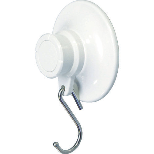 光 強力吸盤フック 白 大 (1個=1PK) KQWJ-720 1 個