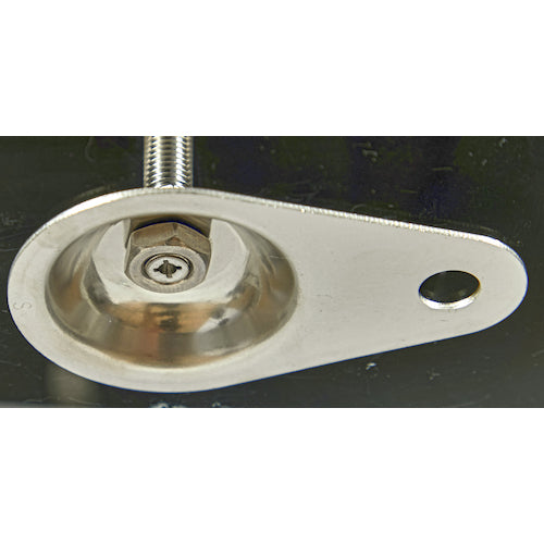 TRUSCO Adjuster Bolt M20 x 150 Stainless Steel with Stopper Plate SUS-TE2-20X150 1 pc