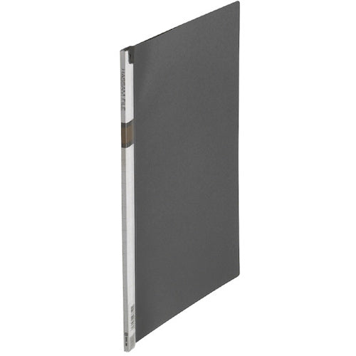 KING JIM Hassam File, A4 Vertical, Black, Holds approx. 30 sheets, 517N-BK, 1 pc