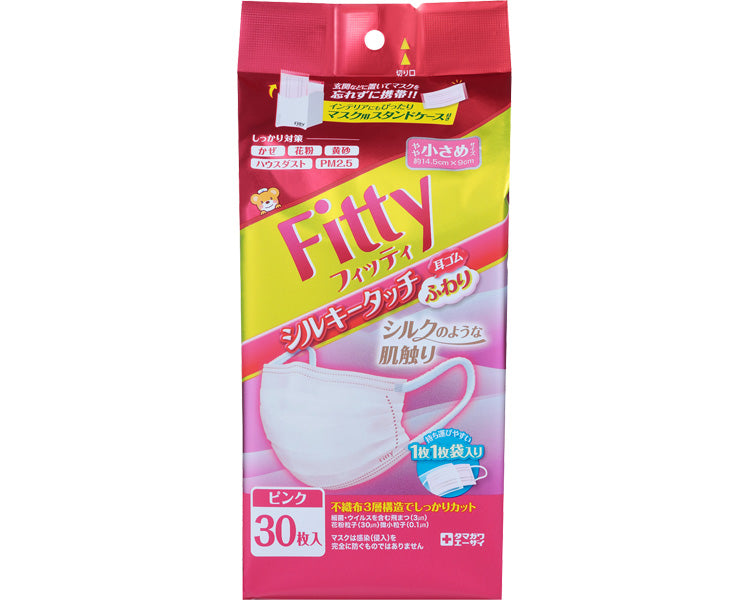 피티 실키 터치 귀 고무 푹신한 / 약간 작은 사이즈 핑크 30장입 1봉