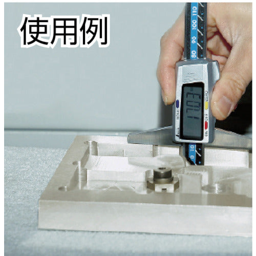 シンワ デジタルデップスゲージ 200mm ホールド機能付 19307 1 個