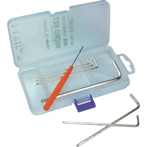 エイト 六角棒スパナ テーパーヘッド セミロング 細径 セット MC-TMD 1 S