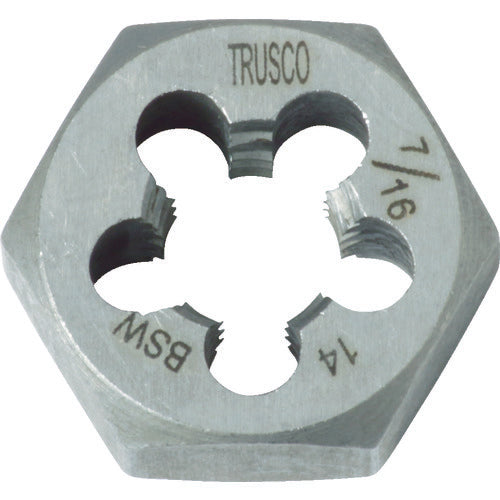 TRUSCO Hexagonal Sarae Nut Die W7/16-14 TD6-7/16W14 1 pc