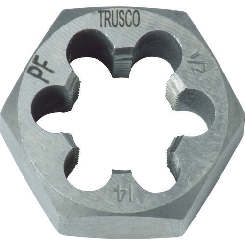 TRUSCO 六角サラエナットダイス PF1/8−28 TD6-1/8PF28 1 個