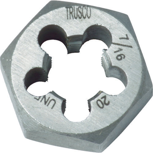 TRUSCO 六角サラエナットダイス UNF7/16−20 TD6-7/16UNF20 1 個