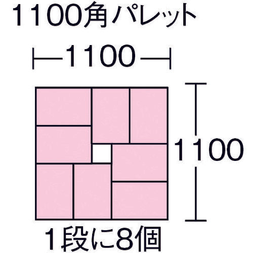TRUSCO F형 에코 캡 재생 컨테이너 8L 라이트 블루 F-1EC-LB 1개