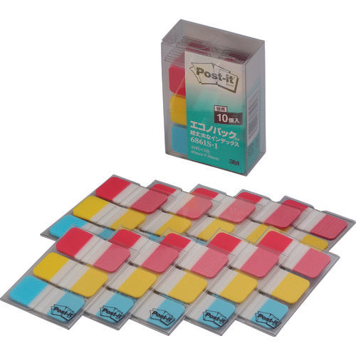 3M Post-it Jove Super Strong Index 40 x 18mm 10 sheets x 3 colors 6861S-1 1 box