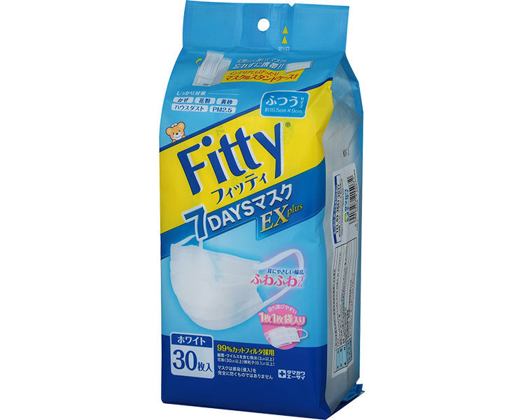 피티 7DAYS 마스크 EX 플러스 / 보통 사이즈 30장입 1봉