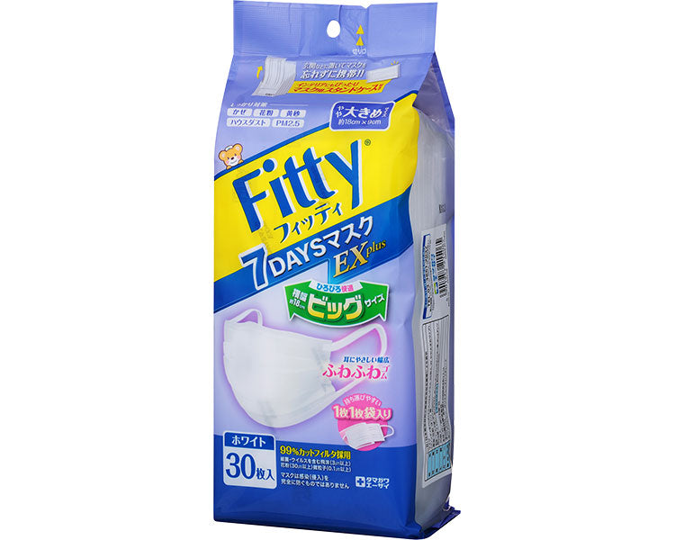 피티 7DAYS 마스크 EX 플러스 / 약간 큰 사이즈 30장입 1봉