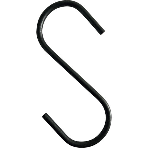 TRUSCO まとめ買い Sフック スチール製 150mm 黒 160個 TSTS5150BKBOX 1 箱