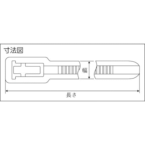 TYTON 반복 타이 폭 7.4X 길이 250mm 100개입 실내용 RF250 1봉