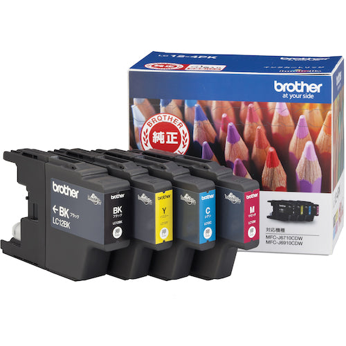 ブラザー インクカートリッジ LC12−4PK 4色パック LC12-4PK 1 PK