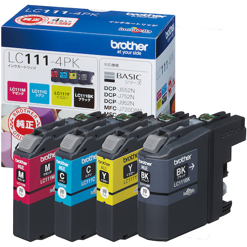 ブラザー インクカートリッジ LC111−4PK 4色パック LC111-4PK 1 PK