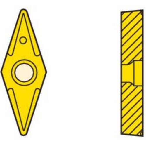 SECO Turning ISO Positive Insert VBMT1604 HX VBMT160408-F2 5 pieces