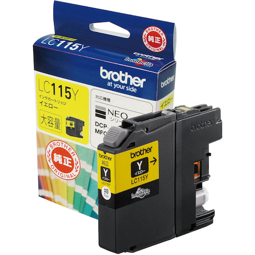 ブラザー インクカートリッジ LC115Y イエロー LC115Y 1 個