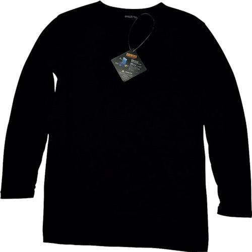 아즈 BREEZE / TEX 뒤 기모 이너 긴 소매 원목 셔츠 블랙 LL 9119-39LL09 1 착용