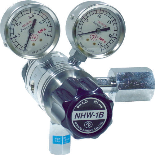 YAMATO Gas Regulator Two-Stage Pressure Regulator with Fins for Analytical Instruments NHW-1B Methane NHW1BTRCCH4 1 pc