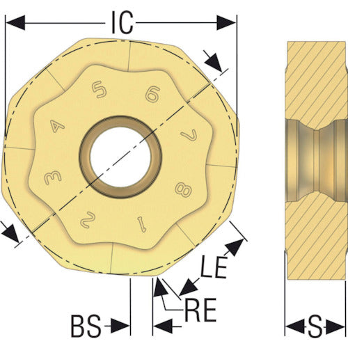 세코 밀링 더블 옥토밀용 인서트 ONMU0905・MK1500 ONMU090520ANTN-MD16 10개