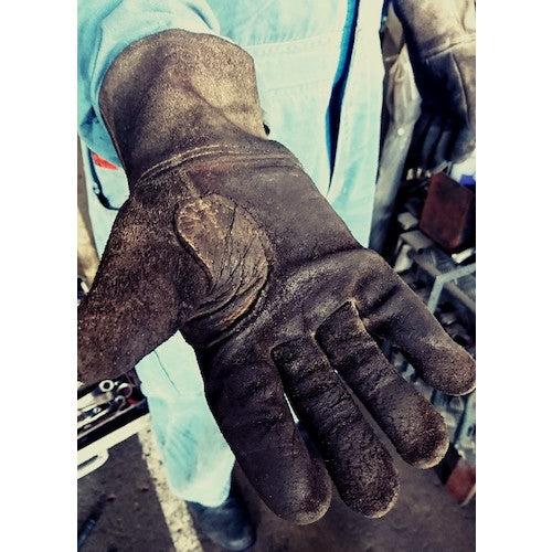 SNT ロングカフ革手袋(内縫い) J-102A-YG-1 1 双