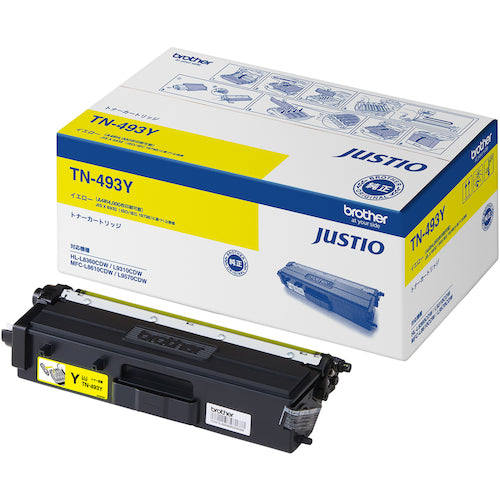 ブラザー トナーカートリッジ TN−493Y 大容量イエロー TN-493Y 1 個
