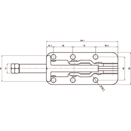 スーパー 横押し型トグルクランプ 全長:291mm 締付力:11.36kN TPL350F 1 個