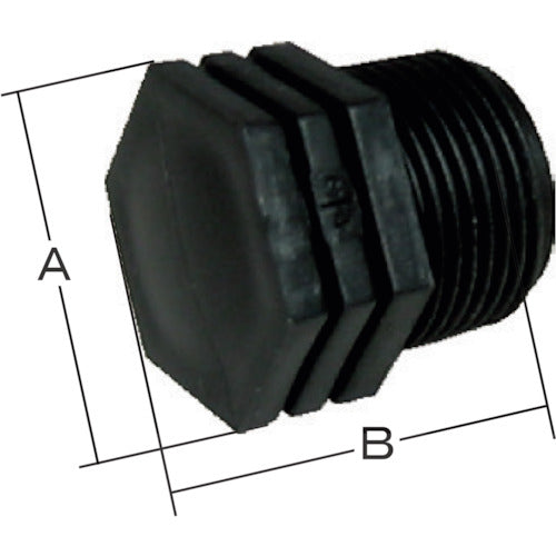 IWA 수지(PP)제 배관 피팅 플러그 49PLG25P 1개