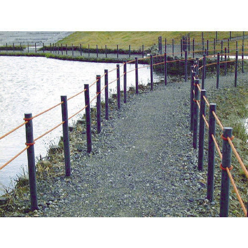 Tombo Plastic Round Stake WB100L φ100X2100 with Hole WB100L 1 Piece