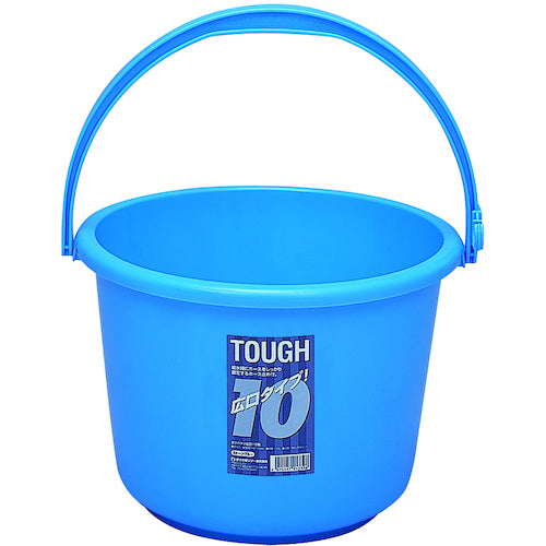 SANKO pla 503212 広口バケツ ニュー タフバケツ広口 10型 B ブルー パイ308×パイ308×212 03212 1 個