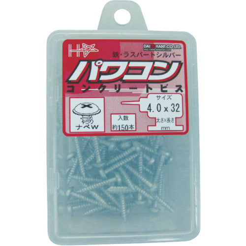 DAIDOHANT Power Conditioner Iron Raspout Pan W 4x32 (1Pk (box) = 150 pieces) 00048316 1 PK