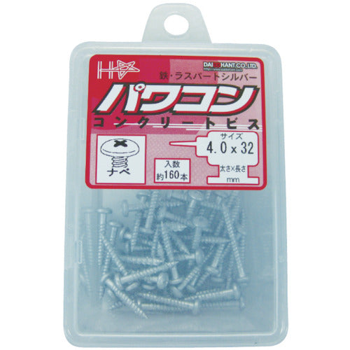 DAIDОHANT パワコン 鉄ラスパート ナベ 4×32 (1Pk(箱)=160本入) 00048318 1 PK