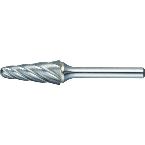 TRUSCO Carbide Bar Taper (Round Tip) Φ19 x Blade Length 38 x Shaft 6 Aluminum Cut TA7C190 1 Piece