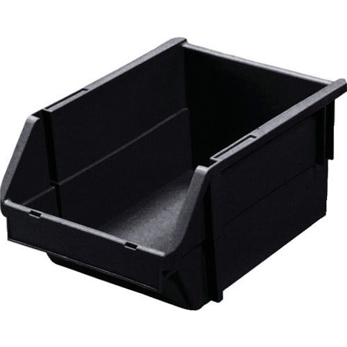 ヒシ 導電T型コンテナ(ネスティングタイプ) W192×D285×H140 黒 T-5-E-BK 1 個
