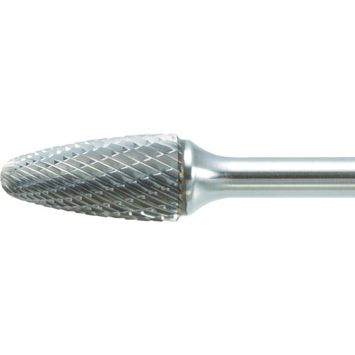 TRUSCO Carbide Bur, Bullet Type, Φ12.7 x Blade Length 25 x Shaft 6, Long, Single, TB3C127SL150, 1 Piece