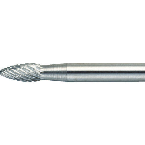 TRUSCO Carbide Burr Oval Φ3 x Blade Length 6 x Shaft 3 Long Double Cut TB51A030L75 1 Piece