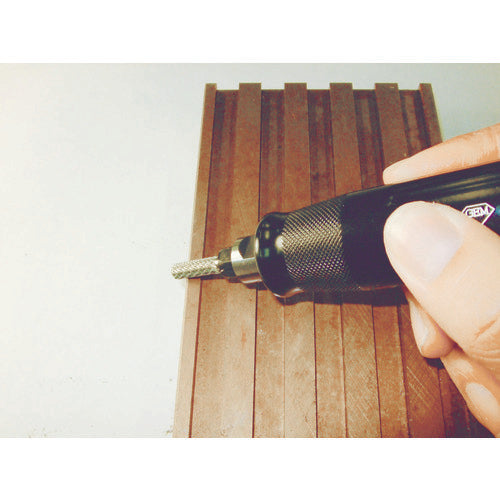 TRUSCO Carbide Bur, Egg Shape, Φ16 x Blade Length 25 x Shaft 6, Single Cut, TB6C160S, 1 Piece