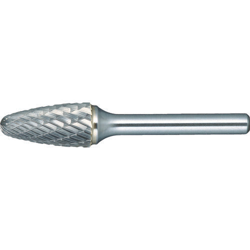 TRUSCO Carbide Bur, Bullet Type, Φ12.7 x Blade Length 25 x Axis 6, Course Cut, TH3C127, 1 Piece