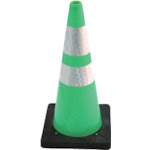 Safety Cone D Cone Green White (Prism Reflection) DCGWP 1 Piece