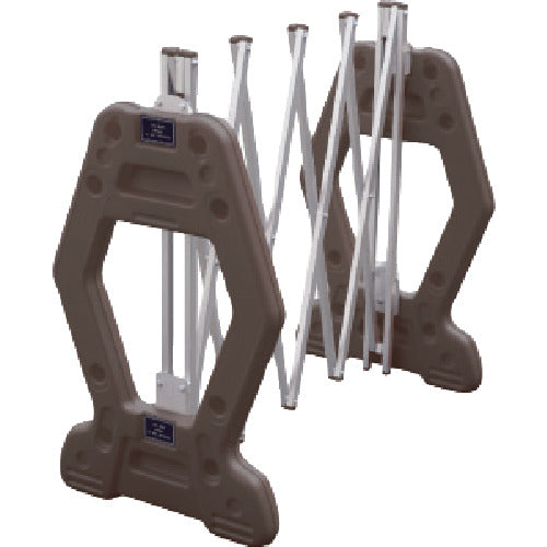 Anzen Kogyo Simple Aluminum Gate for Work Sites AZ Gate Brown (Non-reflective) 2M AZG-B 1 pc