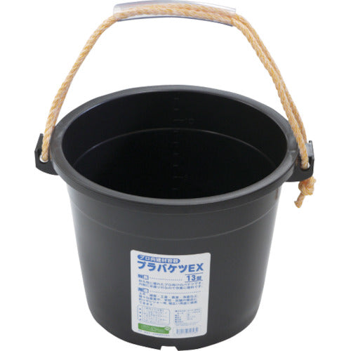 안전 흥업 플라스틱 버킷 13 형 EX 블랙 BAKE-EX-B 1 개