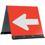 安全興業 公団型矢印板 ガルバ公団型矢印板 450*450 赤/白反射 JHG-450B 1 台