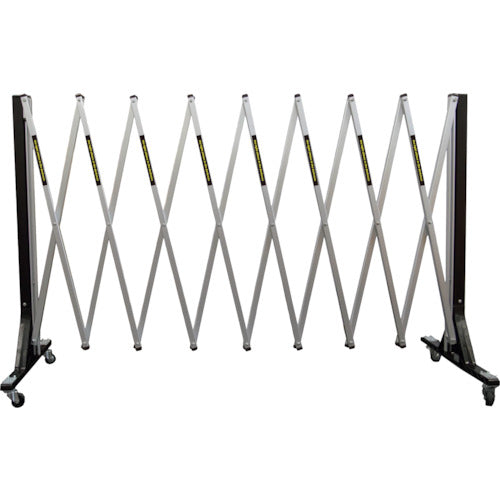 安全興業 現場用簡易アルミゲート RFゲート キャスター付き H900 4M RFG4-C 1 個