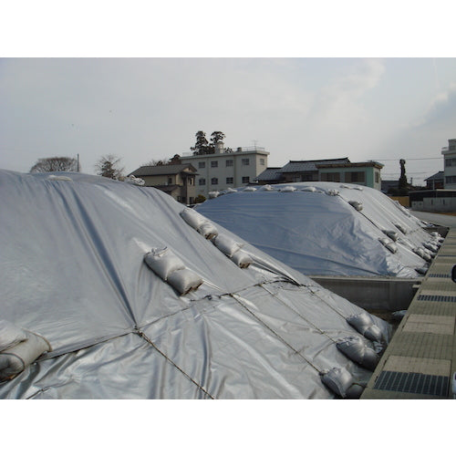 萩原 ターピー UVシート #4000 シルバー 5.4m×7.2m UV4000-SL5472 1 枚