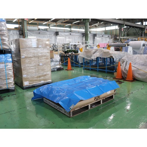 萩原 防炎ブルーシート#2500 ブルー 1.8m×1.8m BBS2500-1818 1 枚