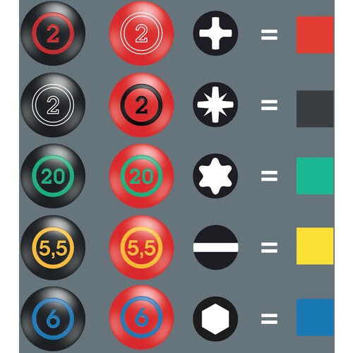 Wera 334/350/354/7 ドライバーセット 日本仕様 ラック付 344953 1 S