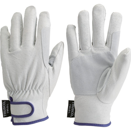 TRUSCO 매직 식 방한 돼지 가죽 장갑 맞추기 타입 LL 사이즈 TWLG-LL 1 쌍