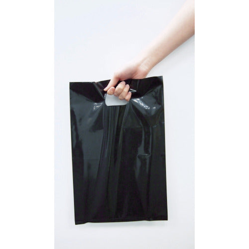TRUSCO Colored Poly Carrying Bags Medium 0.08 x 300 x 450 Black 20 Pieces F-3045BK 1 Bag